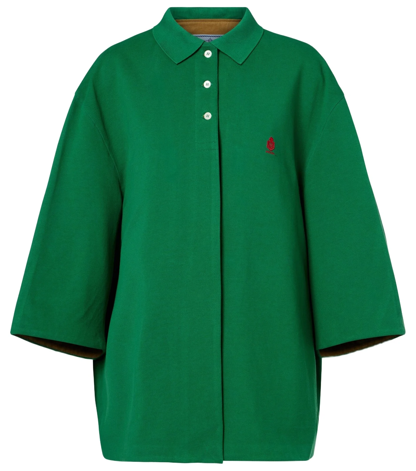 Cotton piqué coat