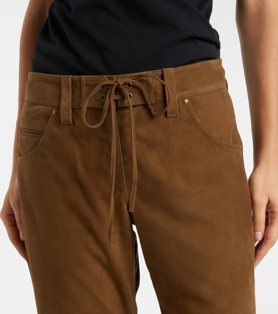 Isabel Marant Suede straight-leg pants | Thumbnail 5 Isabel Marant Suede straight-leg pants | Thumbnail 5