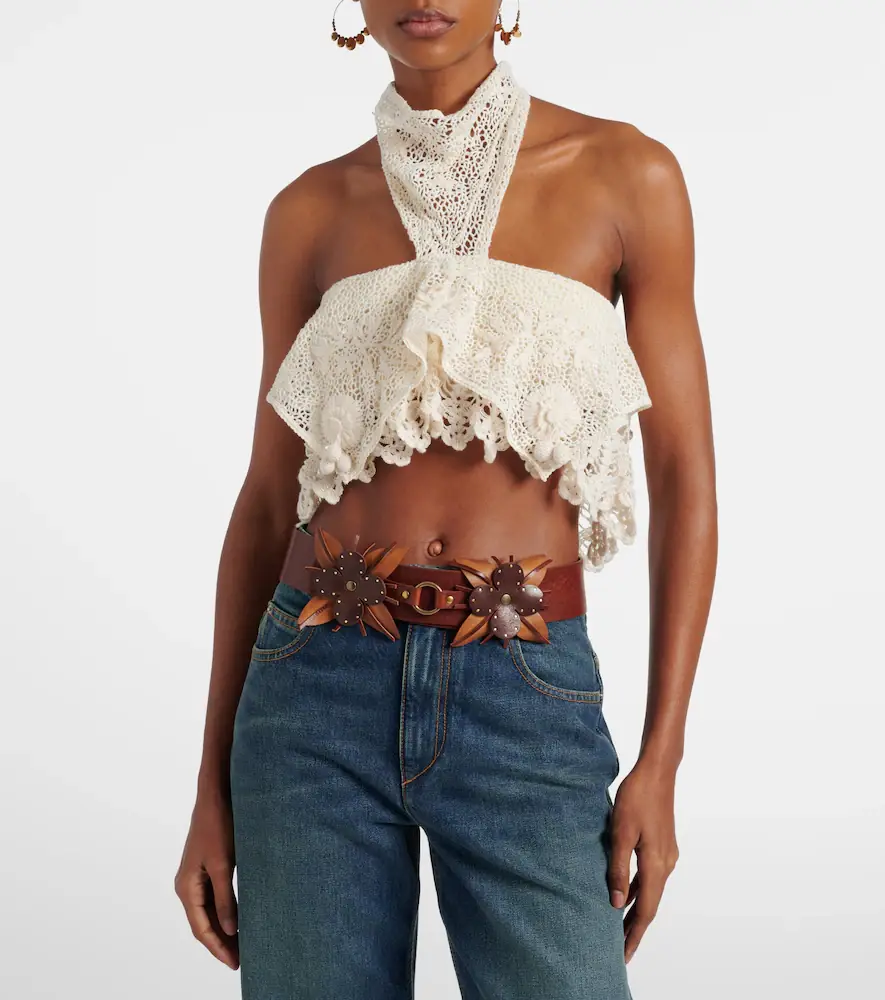 Isabel Marant Dunvel crochet halterneck crop top | Thumbnail 4 Isabel Marant Dunvel crochet halterneck crop top | Thumbnail 4