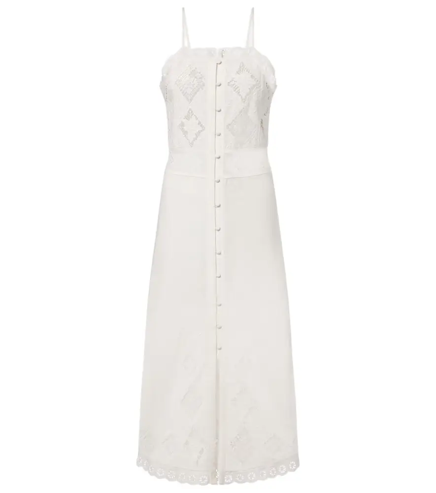 Isabel Marant Nelsane cotton and linen midi dress