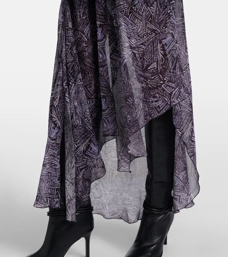 Isabel Marant Tylena printed silk georgette ruffled midi dress | Thumbnail 7 Isabel Marant Tylena printed silk georgette ruffled midi dress | Thumbnail 7