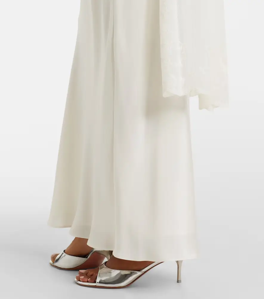 Posse Cove tulle-trimmed silk-blend satin maxi dress | Thumbnail 3
