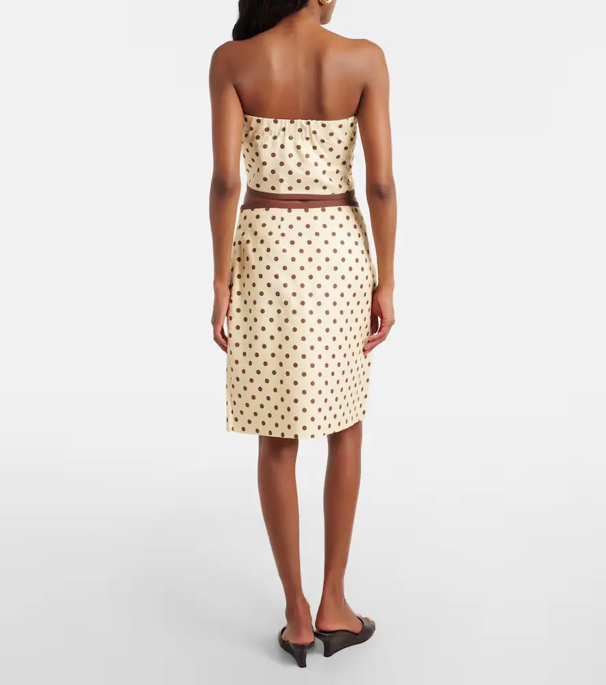 Posse Bowie linen and cotton wrap skirt | Thumbnail 2