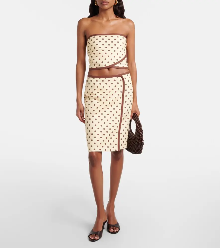 Posse Bowie linen and cotton wrap skirt | Thumbnail 4