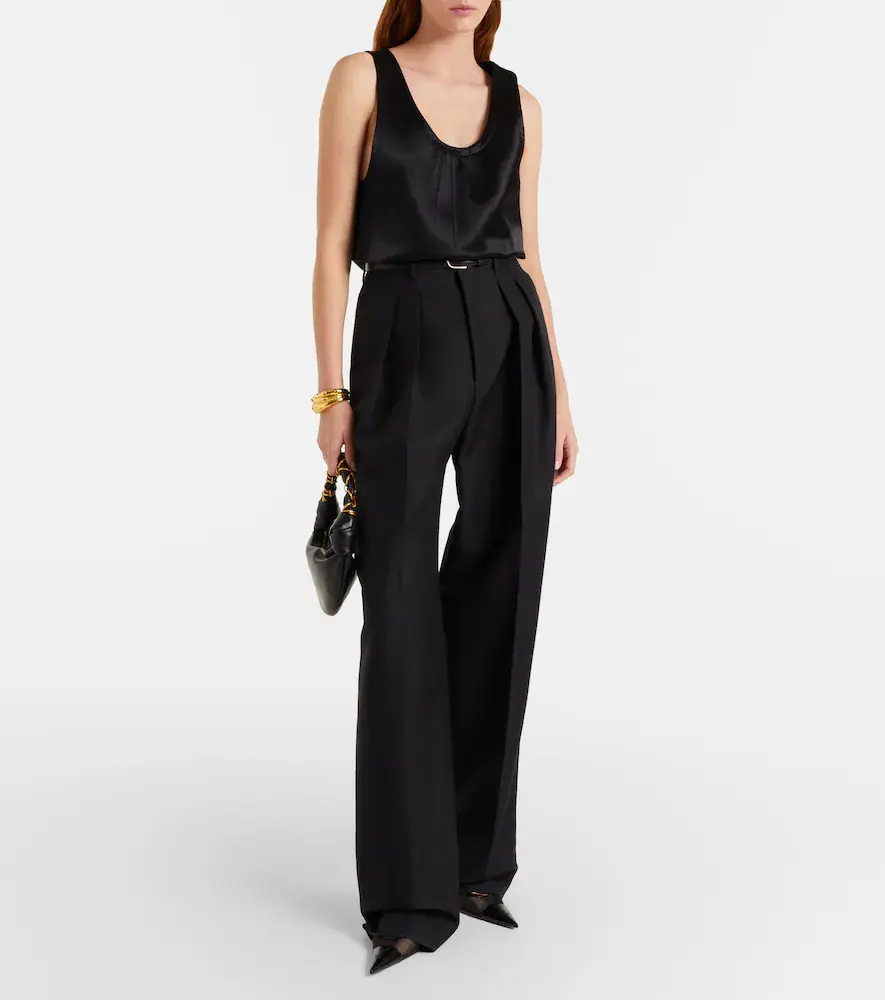 Saint Laurent Cassandre satin top | Thumbnail 3