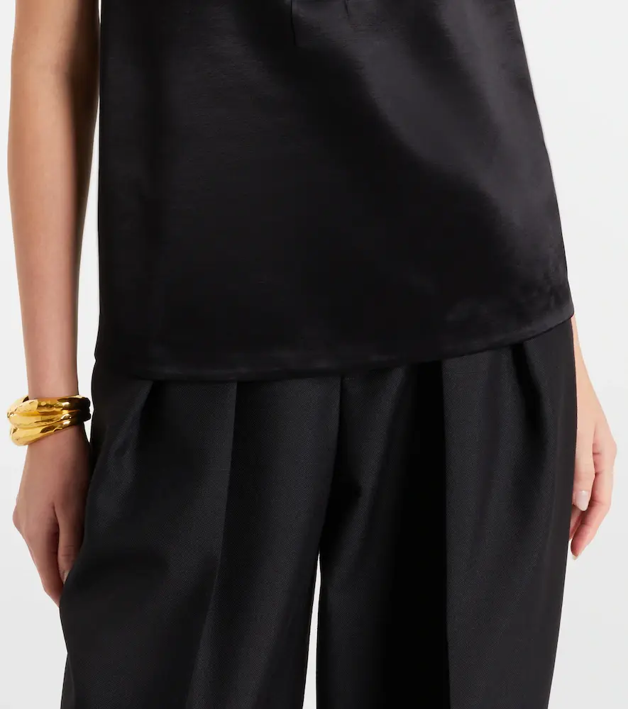 Saint Laurent Cassandre satin top | Thumbnail 4