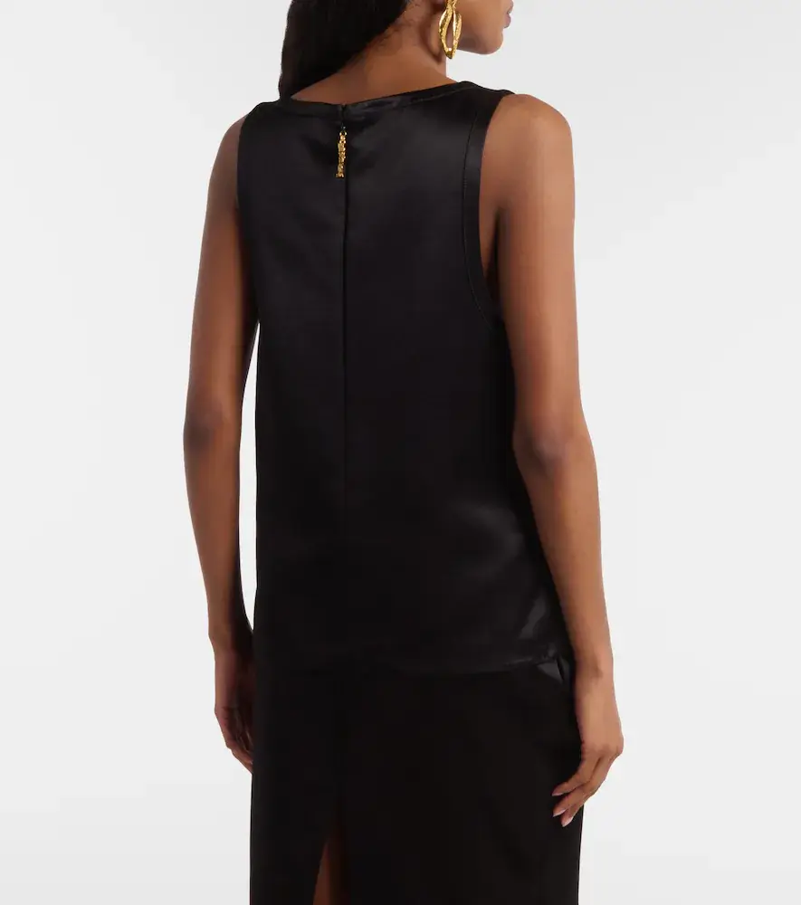 Saint Laurent Cassandre satin top | Thumbnail 5
