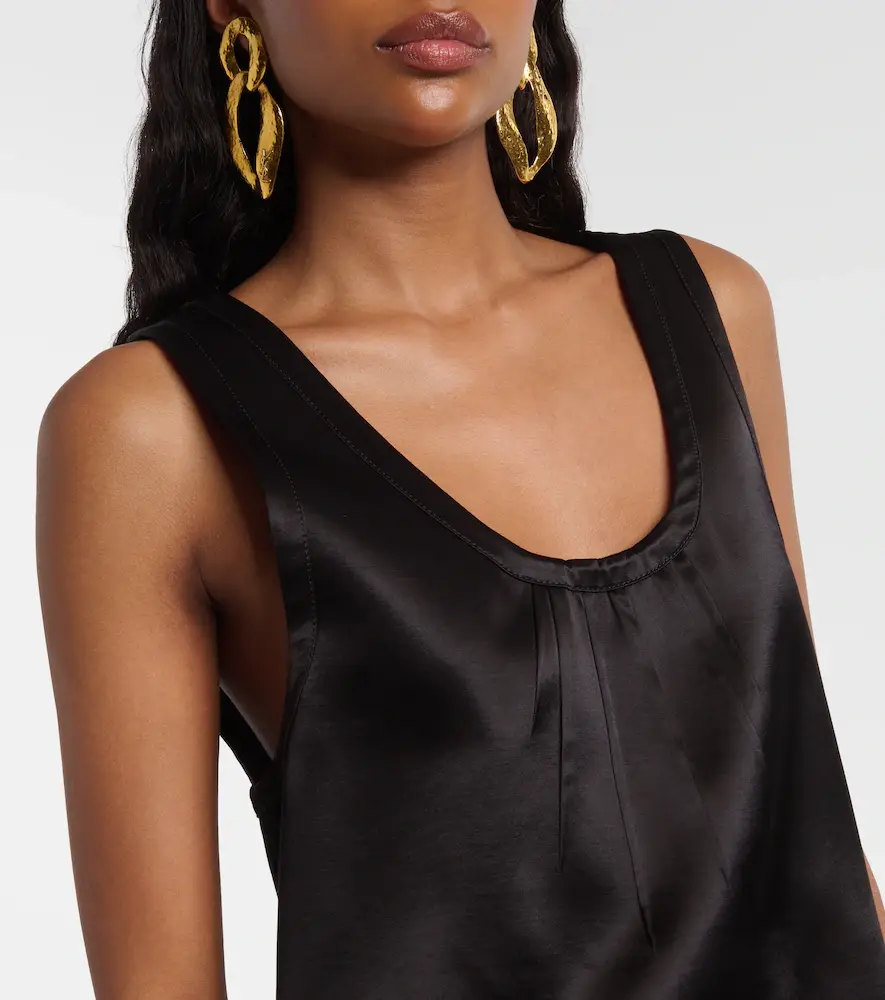 Saint Laurent Cassandre satin top | Thumbnail 6