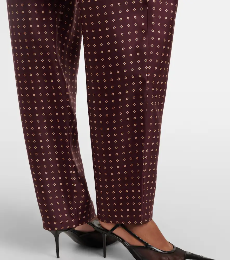 Saint Laurent Printed silk satin pajama pants | Thumbnail 4