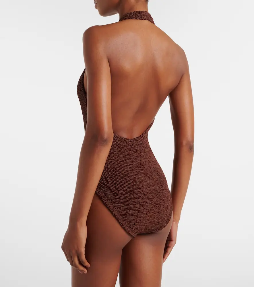 Hunza G Adriana embellished halterneck swimsuit | Thumbnail 5