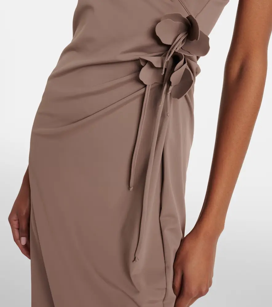 Coperni Floral-appliqué one-shoulder jersey cocktail dress | Thumbnail 3 Coperni Floral-appliqué one-shoulder jersey cocktail dress | Thumbnail 3