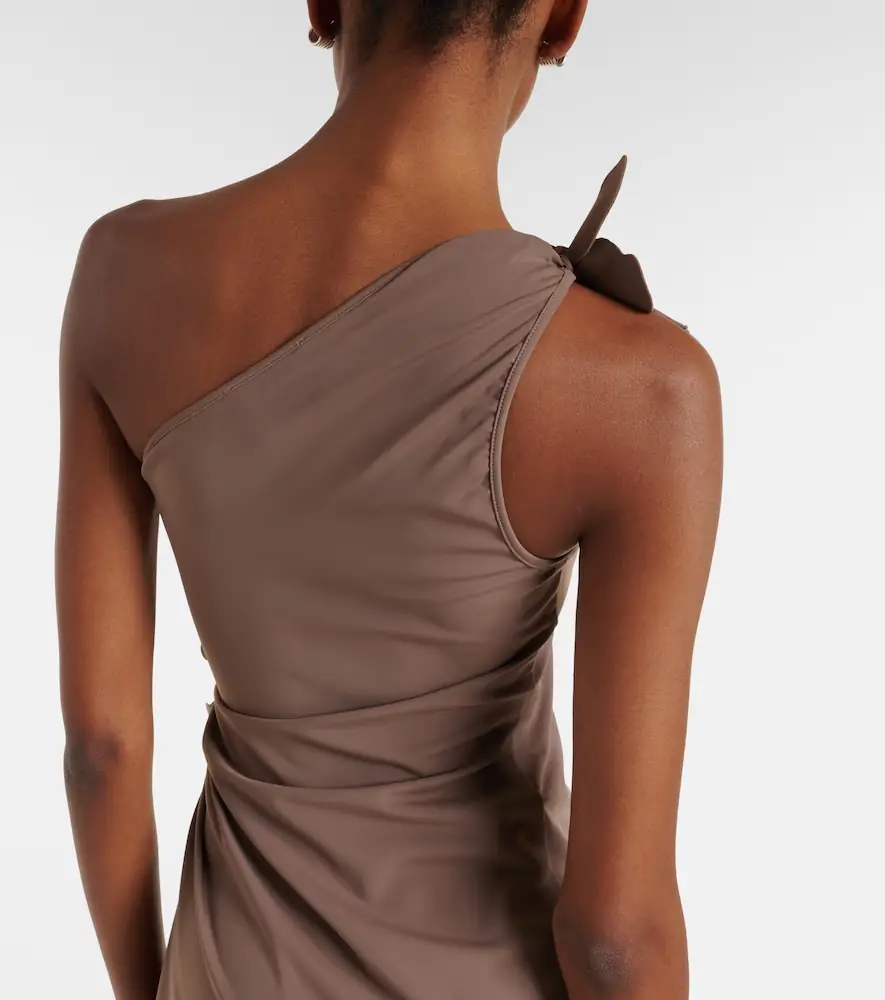 Coperni Floral-appliqué one-shoulder jersey cocktail dress | Thumbnail 6 Coperni Floral-appliqué one-shoulder jersey cocktail dress | Thumbnail 6