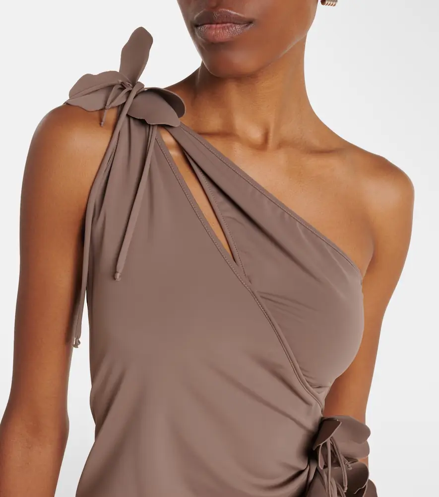 Coperni Floral-appliqué one-shoulder jersey cocktail dress | Thumbnail 7 Coperni Floral-appliqué one-shoulder jersey cocktail dress | Thumbnail 7
