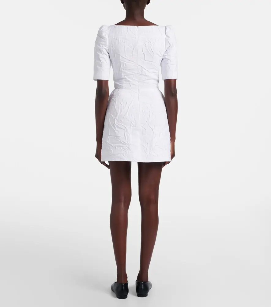 SHUSHU/TONG Bow-detail cotton-blend minidress | Thumbnail 3