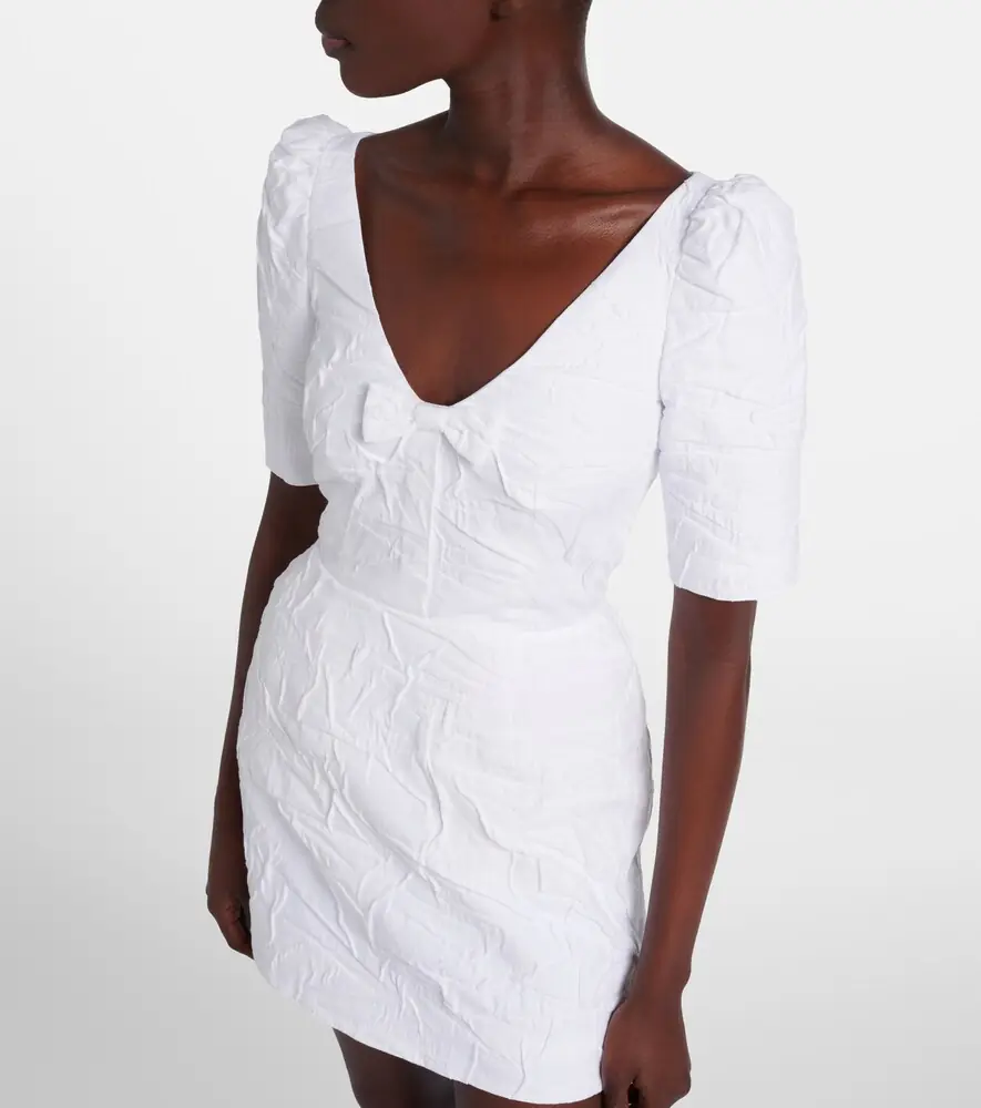 SHUSHU/TONG Bow-detail cotton-blend minidress | Thumbnail 4