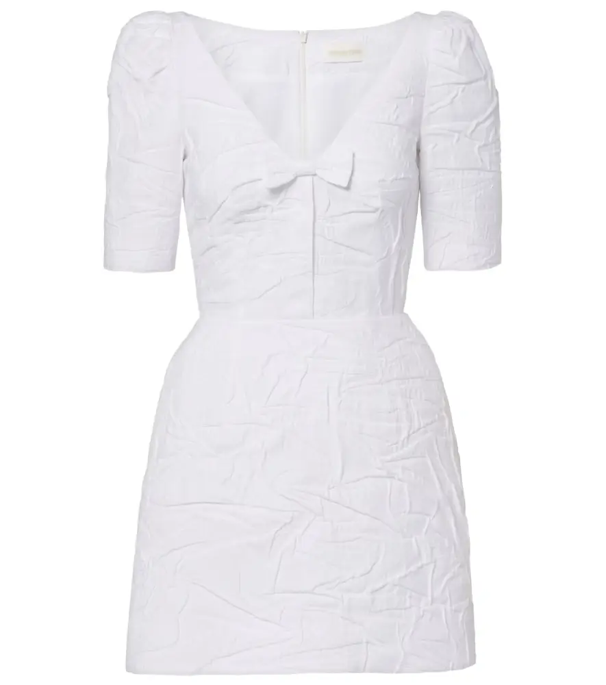 Shushu/Tong Bow-detail cotton-blend minidress | Image 1 Shushu/Tong Bow-detail cotton-blend minidress | Image 1