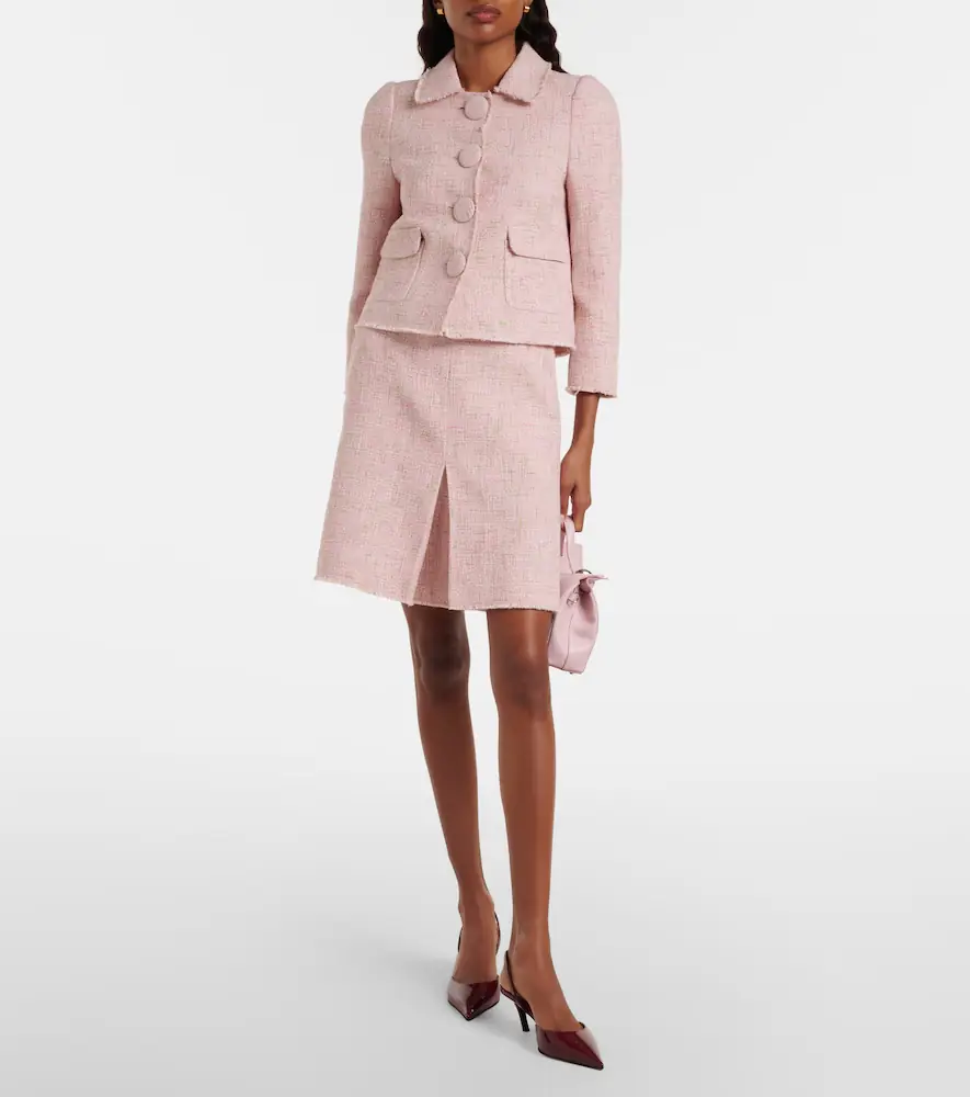 SHUSHU/TONG Cotton-blend tweed jacket | Thumbnail 2