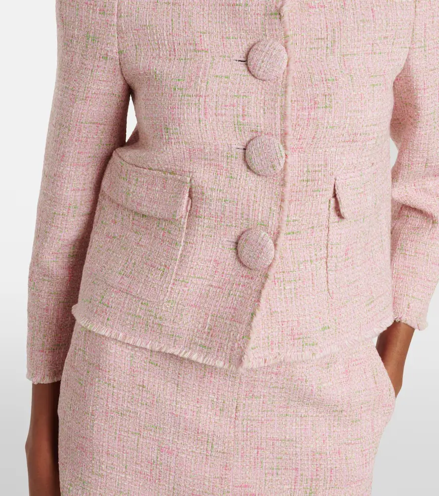 SHUSHU/TONG Cotton-blend tweed jacket | Thumbnail 4