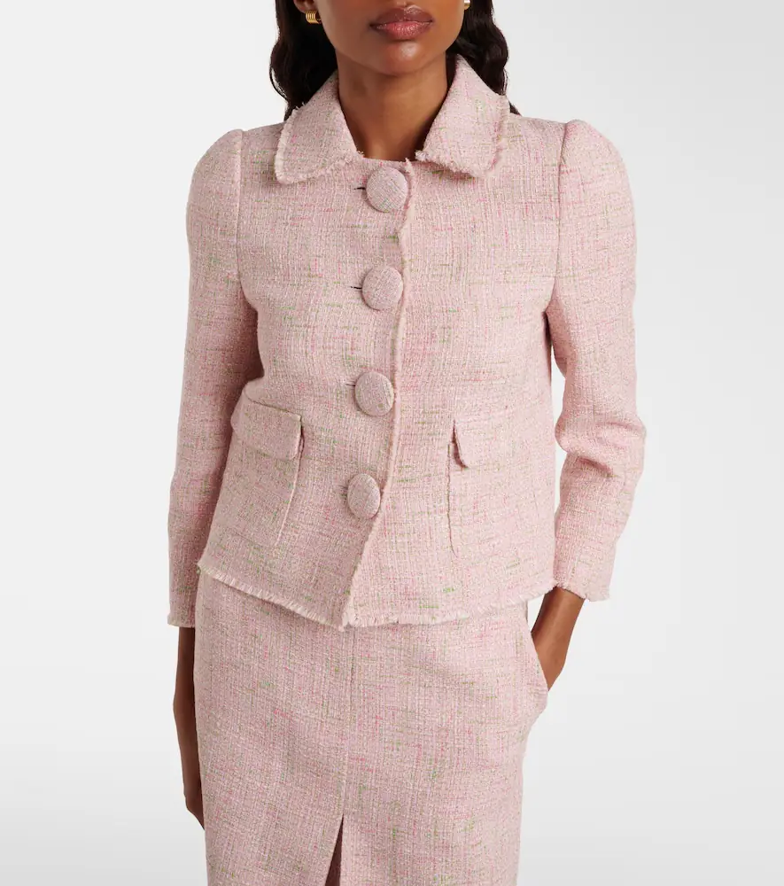 SHUSHU/TONG Cotton-blend tweed jacket | Thumbnail 6