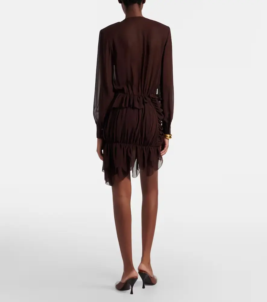 Jacques Wei Ruffled asymmetric minidress | Thumbnail 3 Jacques Wei Ruffled asymmetric minidress | Thumbnail 3