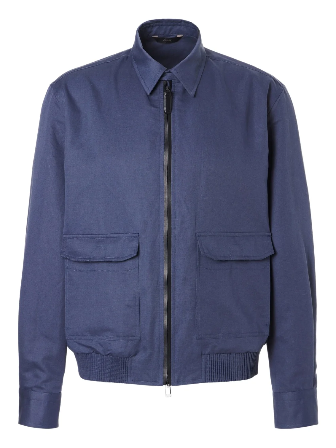 Brioni Linen and cotton blouson jacket