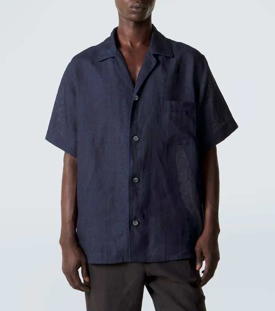 Brioni Linen bowling shirt | Thumbnail 2 Brioni Linen bowling shirt | Thumbnail 2