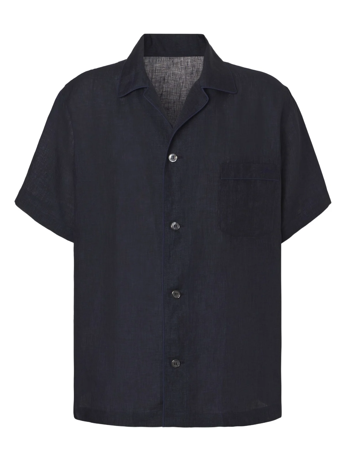 Linen bowling shirt