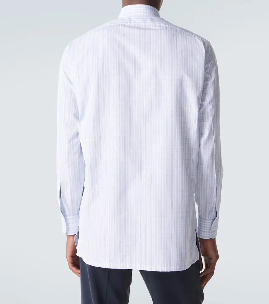 Charvet Checked cotton poplin shirt | Thumbnail 5 Charvet Checked cotton poplin shirt | Thumbnail 5
