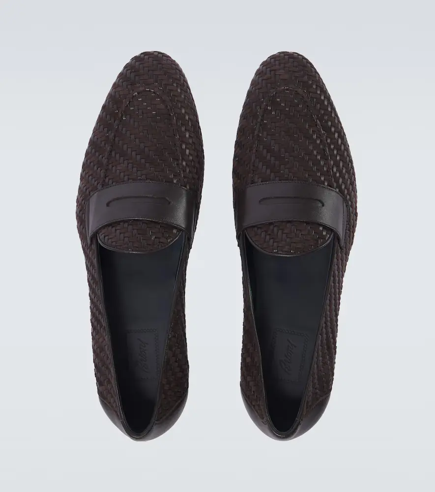 Brioni Appia leather and suede penny loafers | Thumbnail 6 Brioni Appia leather and suede penny loafers | Thumbnail 6