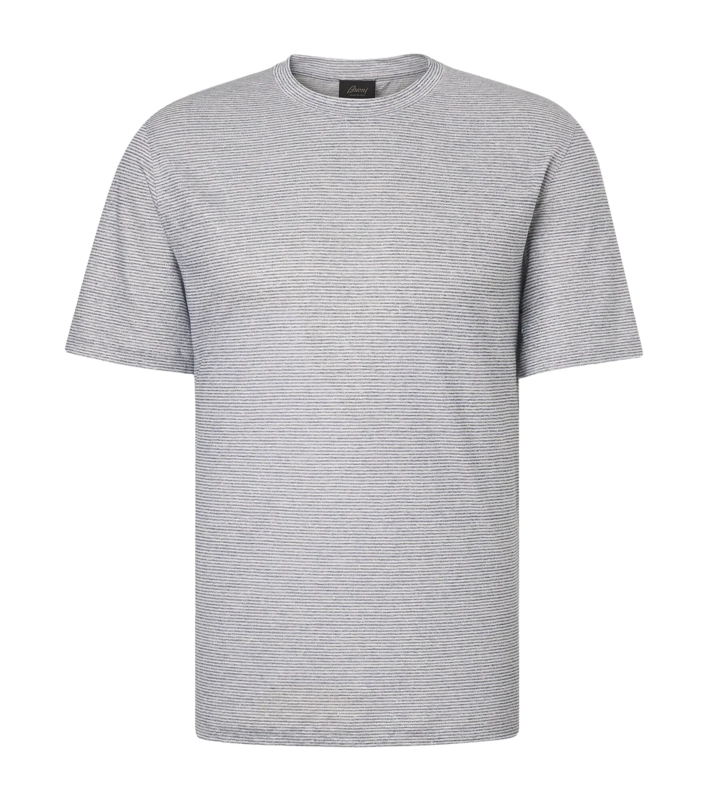 Striped linen and cotton T-shirt Striped linen and cotton T-shirt