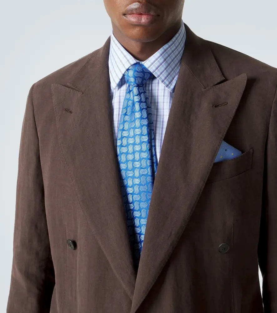 Charvet Checked cotton poplin shirt | Thumbnail 5