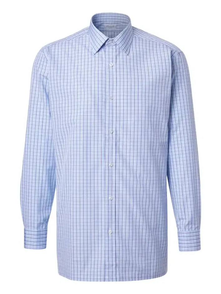 Checked cotton poplin shirt Checked cotton poplin shirt
