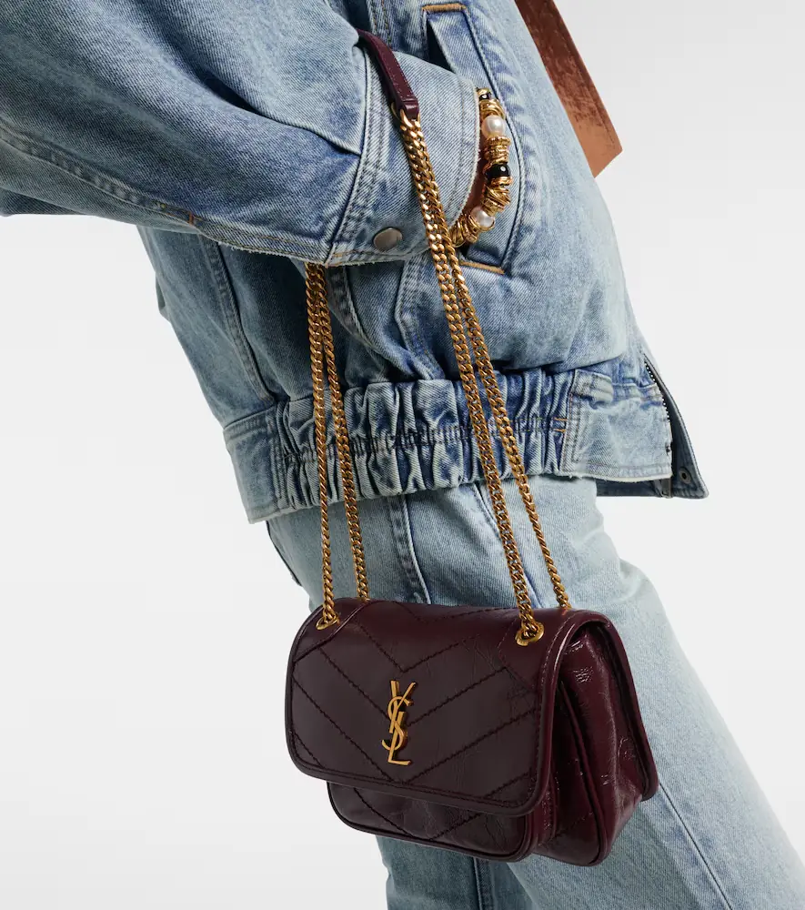 Saint Laurent Niki Cassandre Mini leather shoulder bag | Thumbnail 6