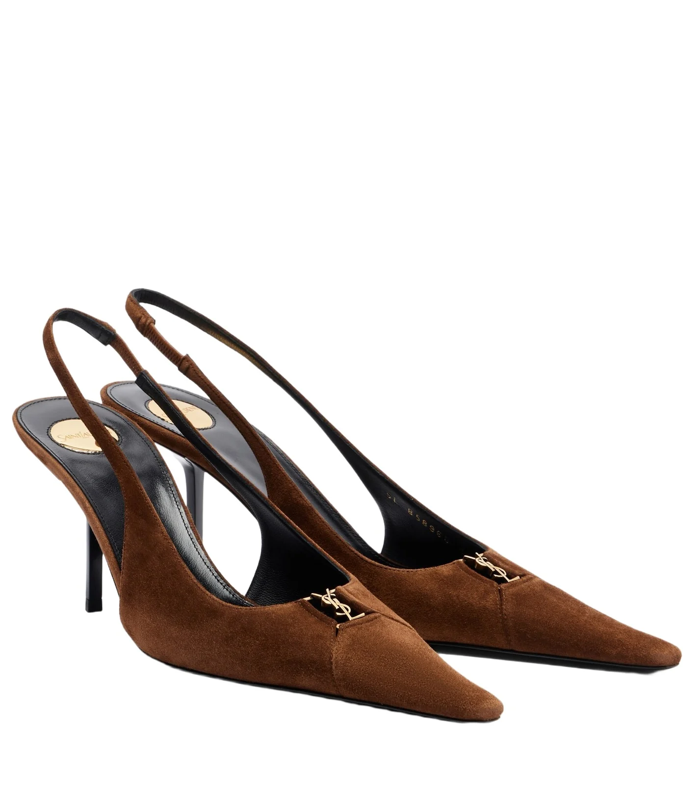 Babylone Breteuil suede slingback pumps Babylone Breteuil suede slingback pumps