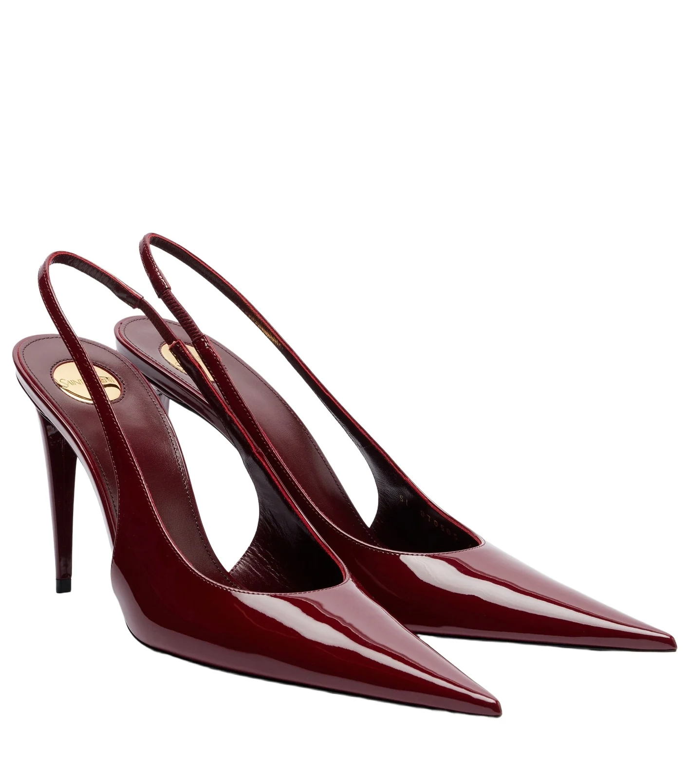 Guermantes patent leather slingback pumps Guermantes patent leather slingback pumps