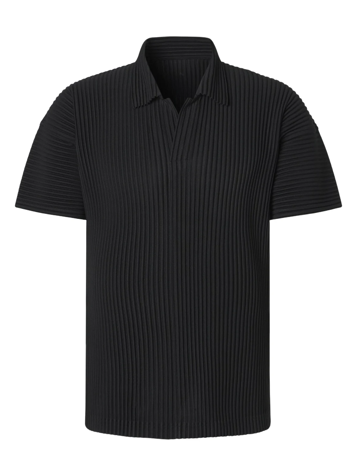 Homme Plissé Issey Miyake Basics pleated polo shirt Homme Plissé Issey Miyake Basics pleated polo shirt
