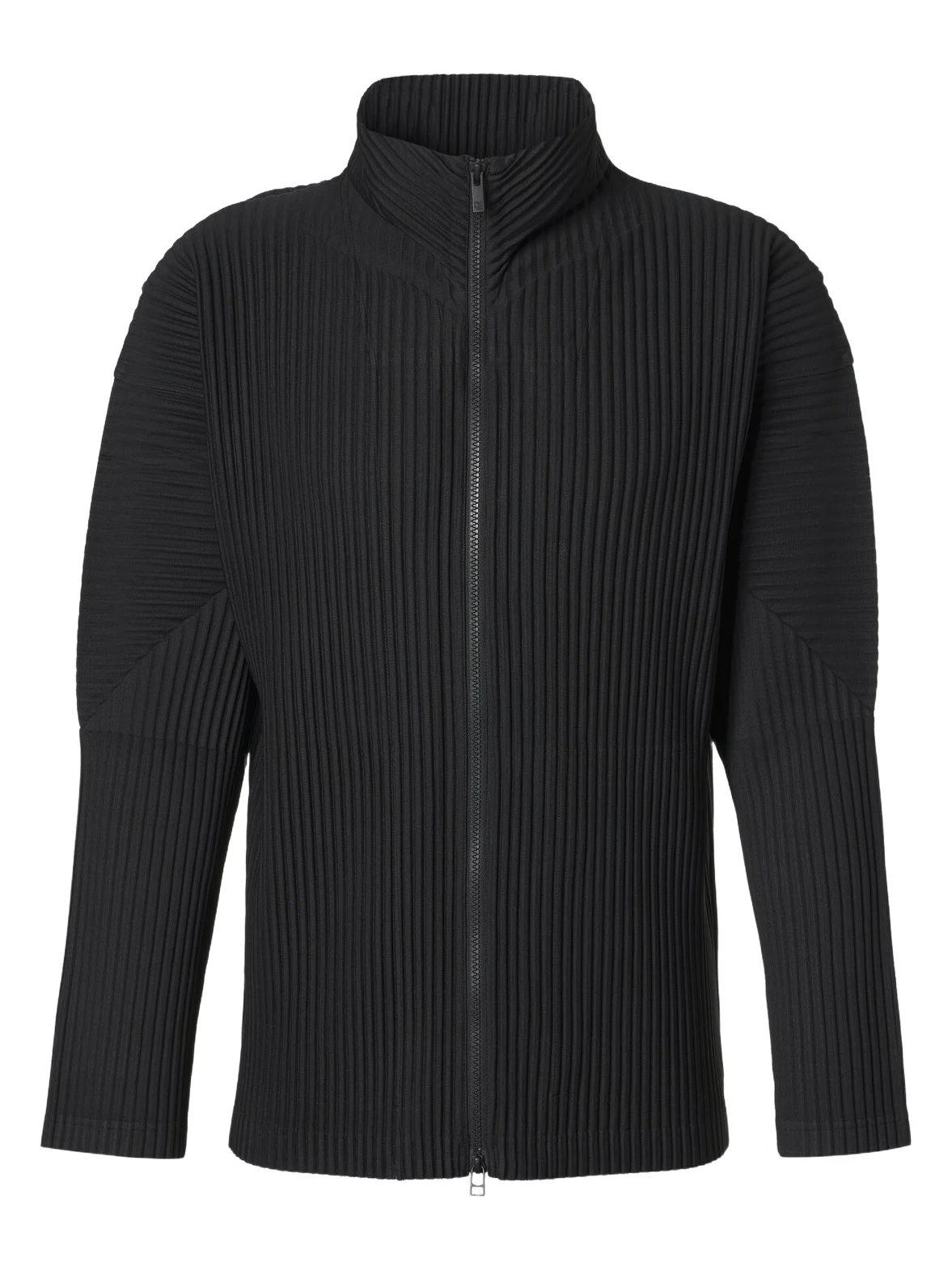 Basics pleated zip-up cardigan Basics pleated zip-up cardigan