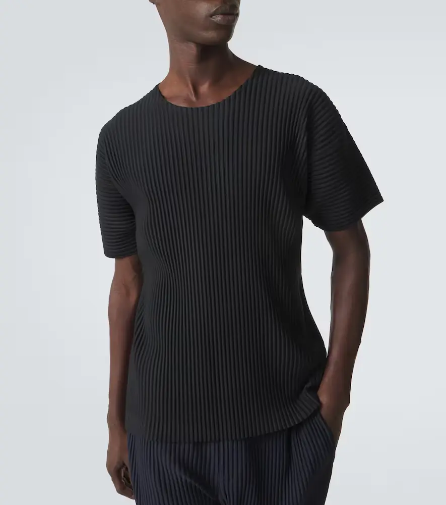Homme Plissé Issey Miyake Basics pleated T-shirt | Thumbnail 4