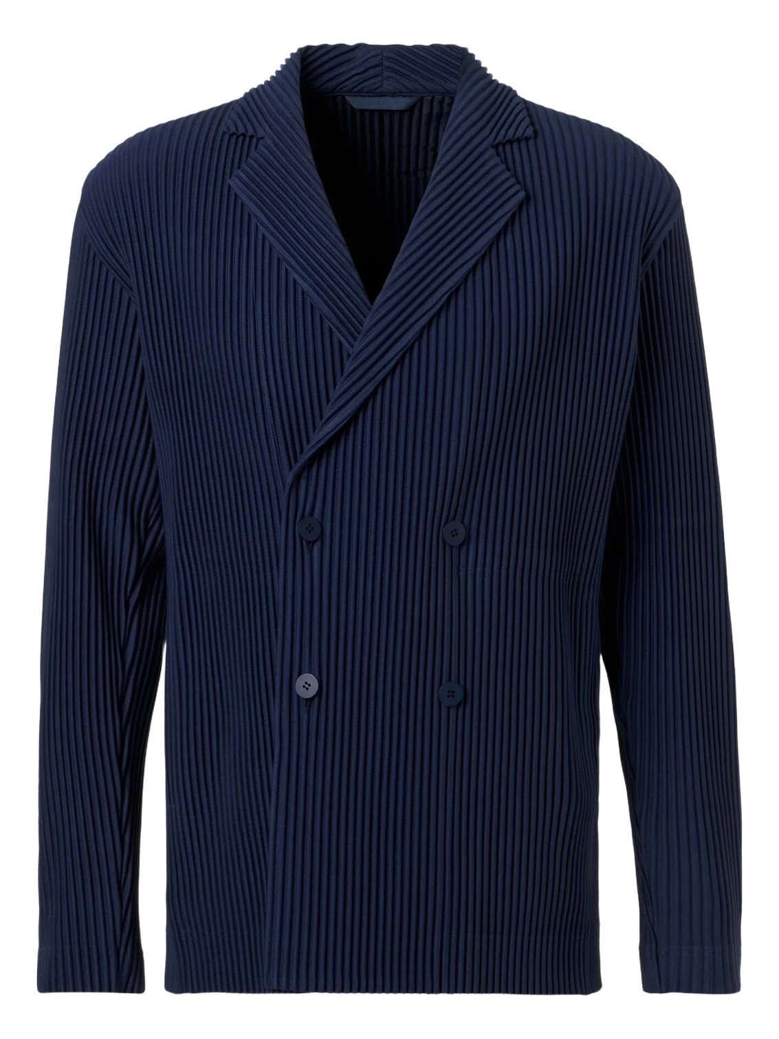 Homme Plissé Issey Miyake Tailored Pleats 1 double-breasted blazer Homme Plissé Issey Miyake Tailored Pleats 1 double-breasted blazer