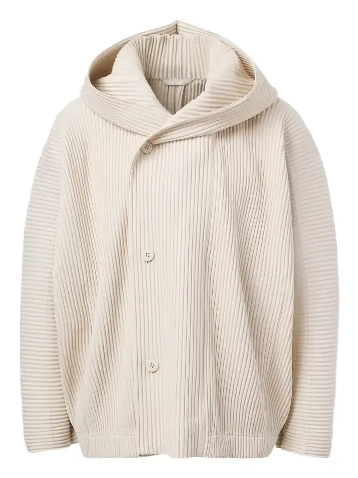 Homme Plissé Issey Miyake Homme Plissé Issey Miyake Monthly Colors: March pleated double-breasted cardigan