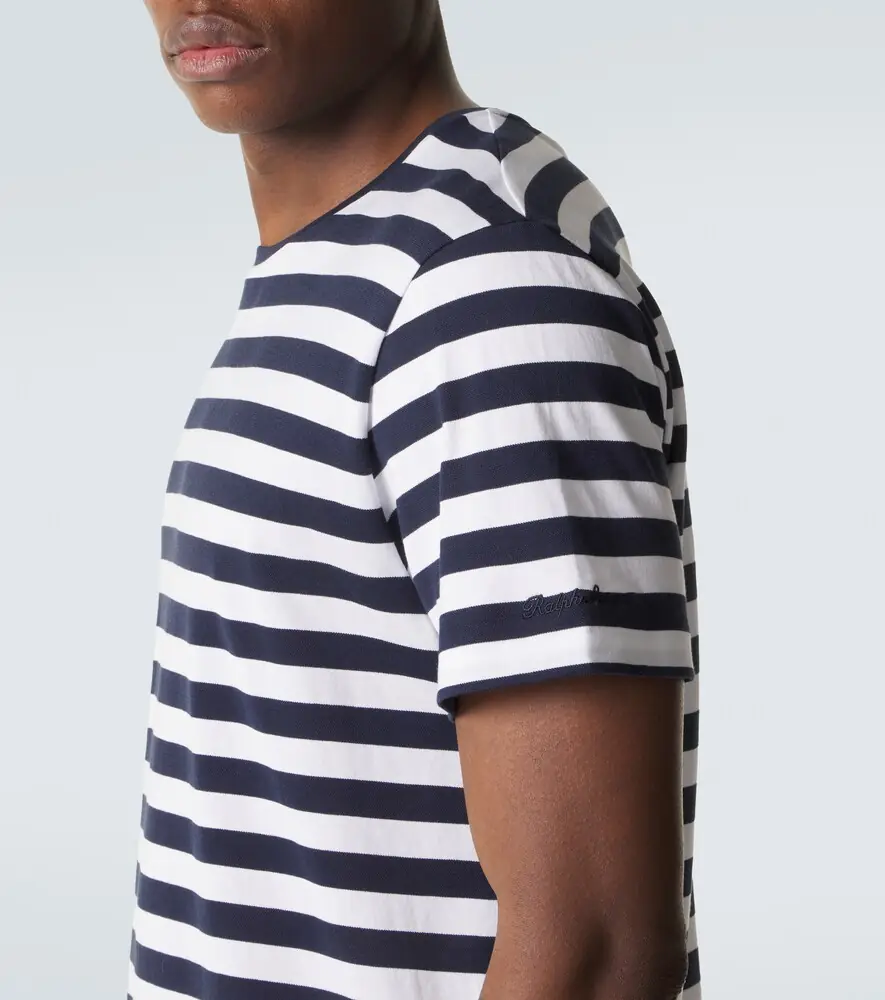 Ralph Lauren Purple Label Striped cotton lisle and piqué T-shirt | Thumbnail 2