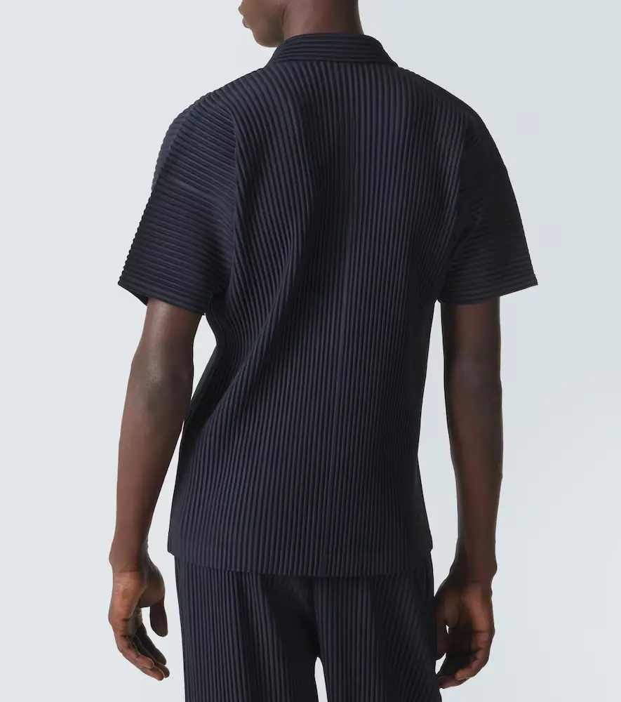 Homme Plissé Issey Miyake Basics pleated polo shirt | Thumbnail 3 Homme Plissé Issey Miyake Basics pleated polo shirt | Thumbnail 3