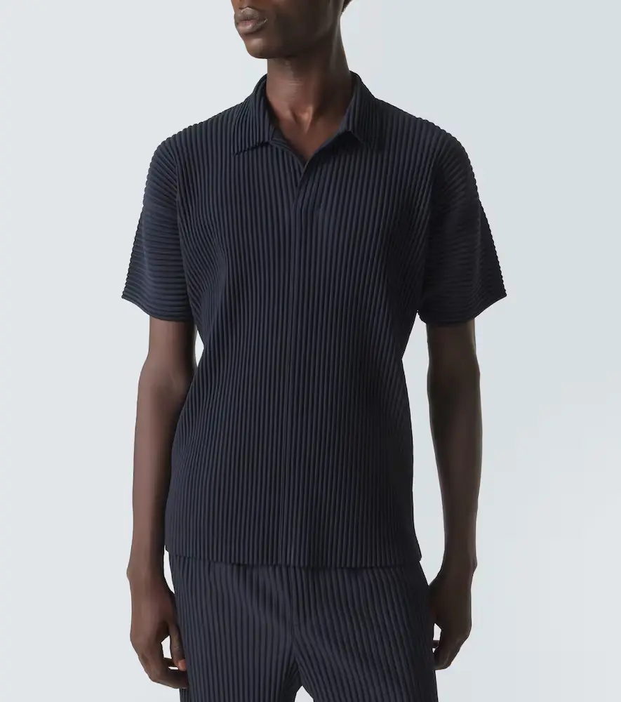 Homme Plissé Issey Miyake Basics pleated polo shirt | Thumbnail 4 Homme Plissé Issey Miyake Basics pleated polo shirt | Thumbnail 4