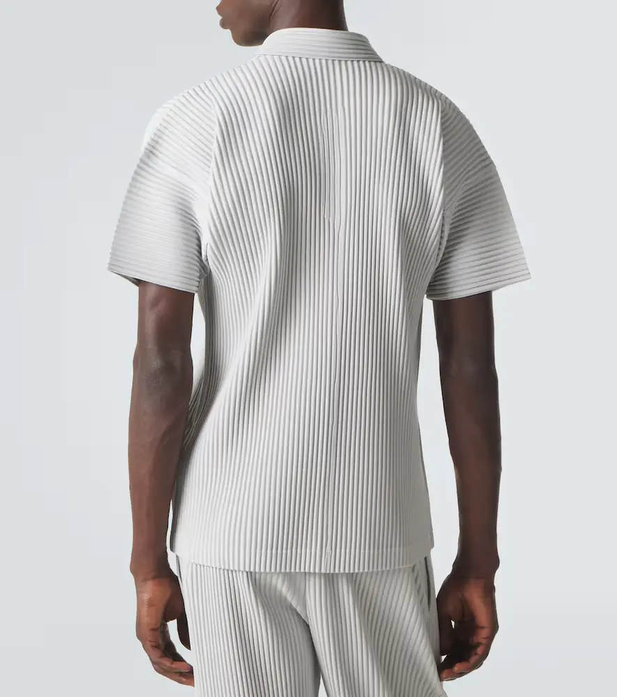 Homme Plissé Issey Miyake Homme Plissé Issey Miyake Basics pleated polo shirt | Thumbnail 2