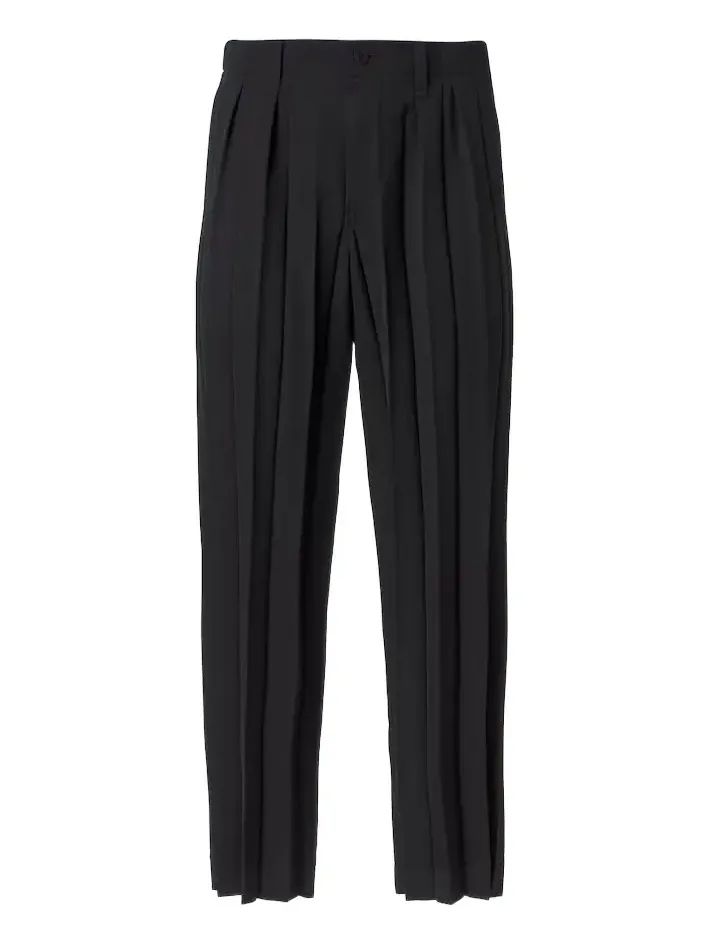 Homme Plissé Issey Miyake Edge Ensemble pleated straight pants Homme Plissé Issey Miyake Edge Ensemble pleated straight pants