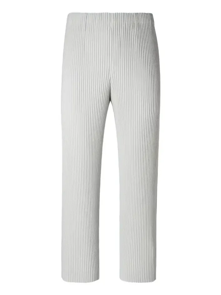 Homme Plissé Issey Miyake Basics pleated straight pants Homme Plissé Issey Miyake Basics pleated straight pants