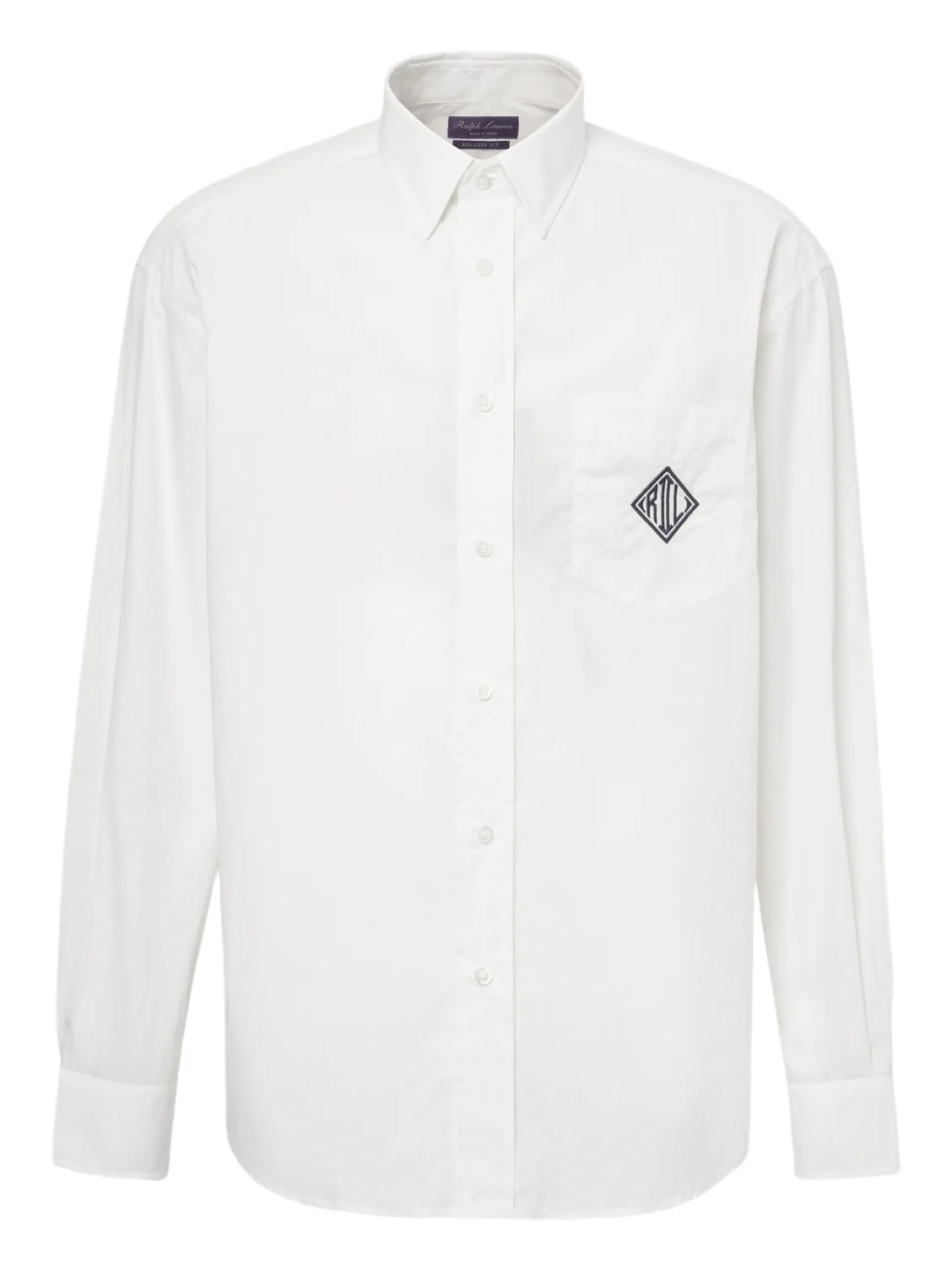 Embroidered cotton poplin shirt Embroidered cotton poplin shirt