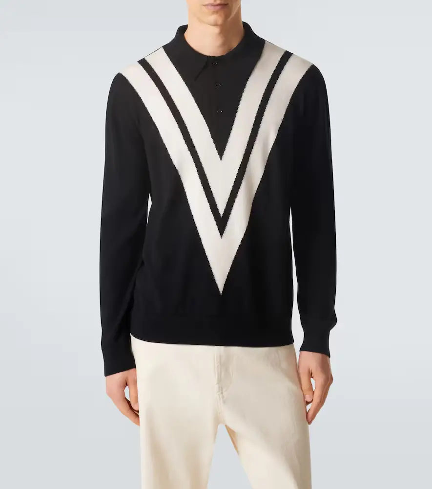 Valentino Garavani Virgin wool polo sweater | Thumbnail 3