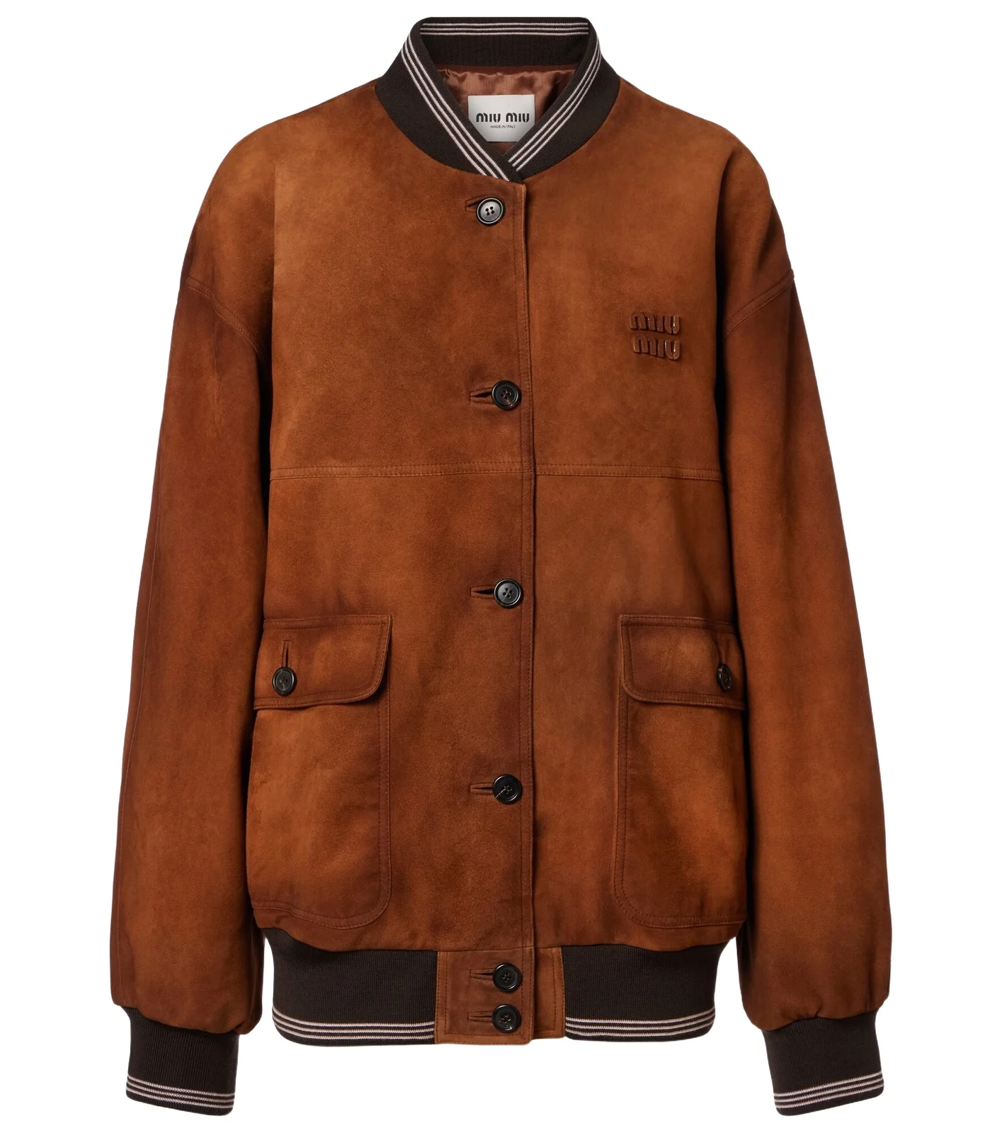 Logo suede blouson jacket Logo suede blouson jacket