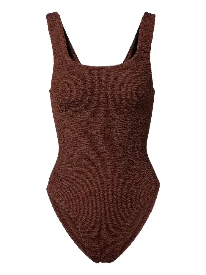 Coverage Square Neck swimsuit